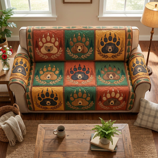 Cabin Tracks Quilted Sofa Cover NCU0TD2800