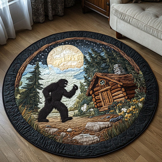 Cabin Visitor Quilted Round Mat NCU0NT3811