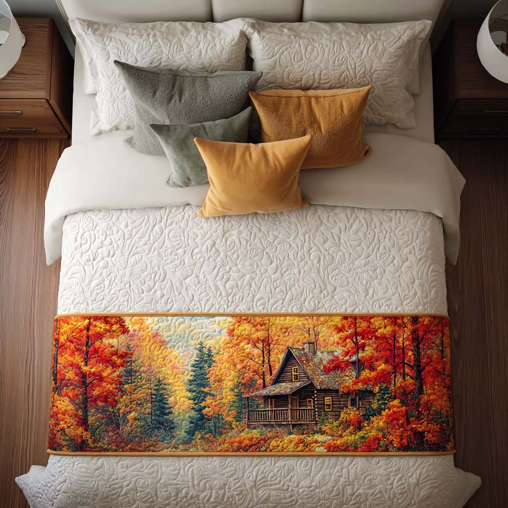 Cabin Warm Hugs Quilted Bed Runner NCU0NT8700