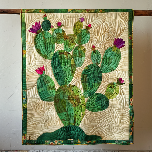 Cacti Delight Quilted Blanket NCU0NT152