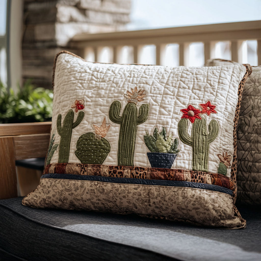 Cactus Cutie Quilted Bedding Pillow Case NCU0PT8690