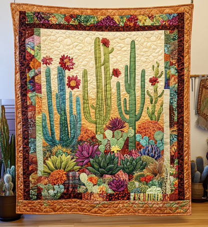 Cactus Oasis Quilted Blanket NCU0PT394