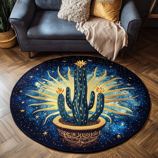 Cactus Breeze Quilted Round Mat NCU0DK6909
