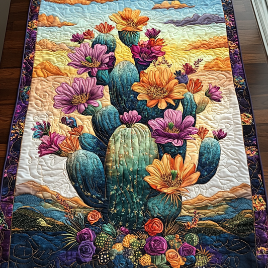 Cactus Charm Quilted Table Runner NCU0DK6973