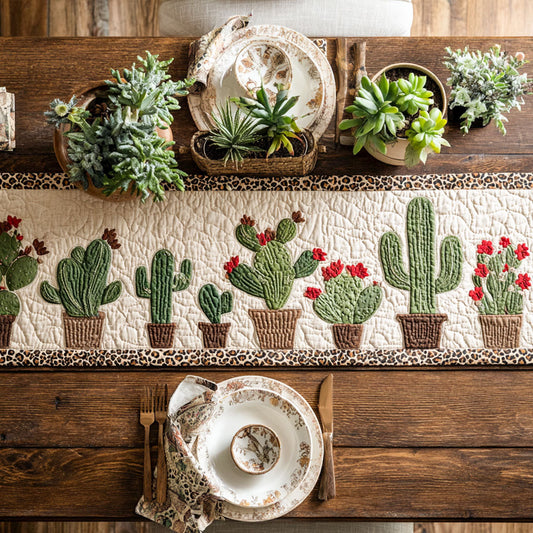 Cactus Cutie Quilted Table Runner NCU0PT8831