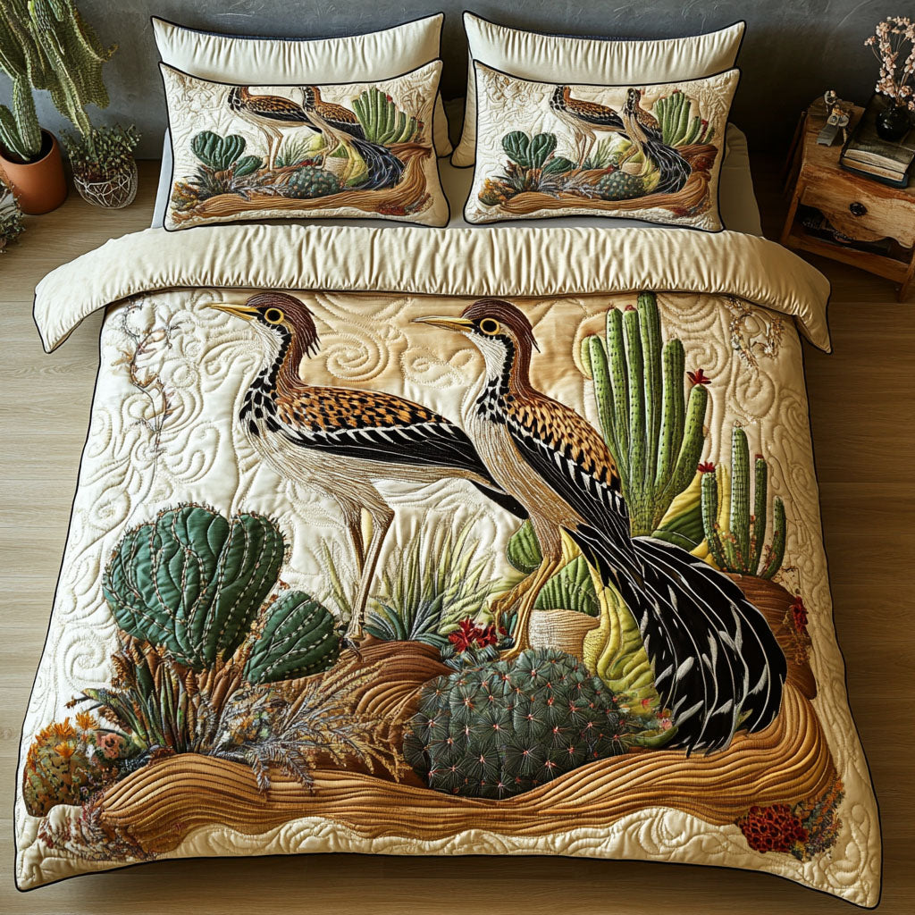 Cactus Dancers 3-Piece Quilted Bedding Set NCU0NT7135