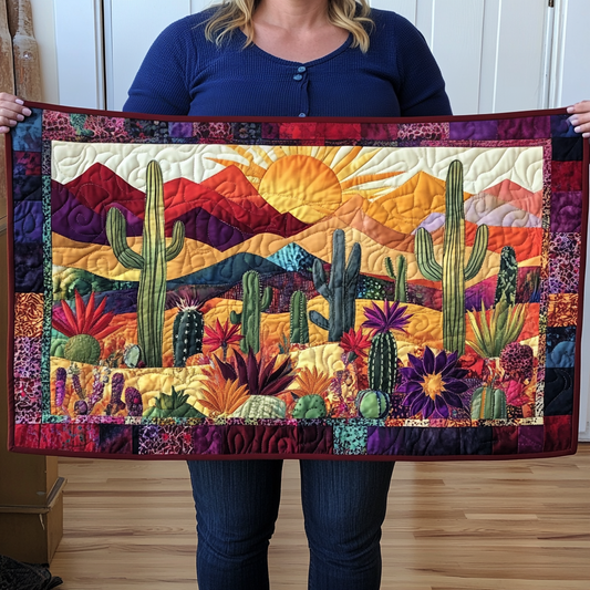 Cactus Delight Quilted Table Runner NCU0VL1569