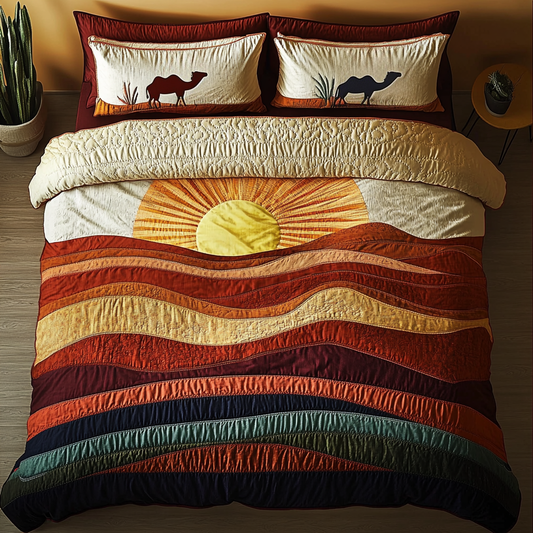 Cactus Dream 3-Piece Quilted Bedding Set NCU0DK6136