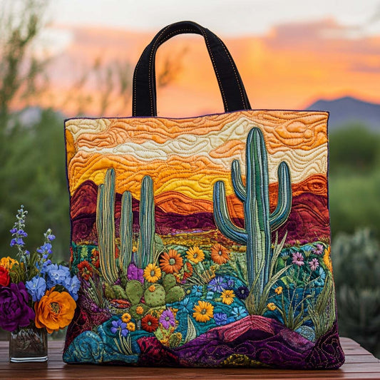 Cactus Heartland Quilted Tote Bag NCU0NT8812
