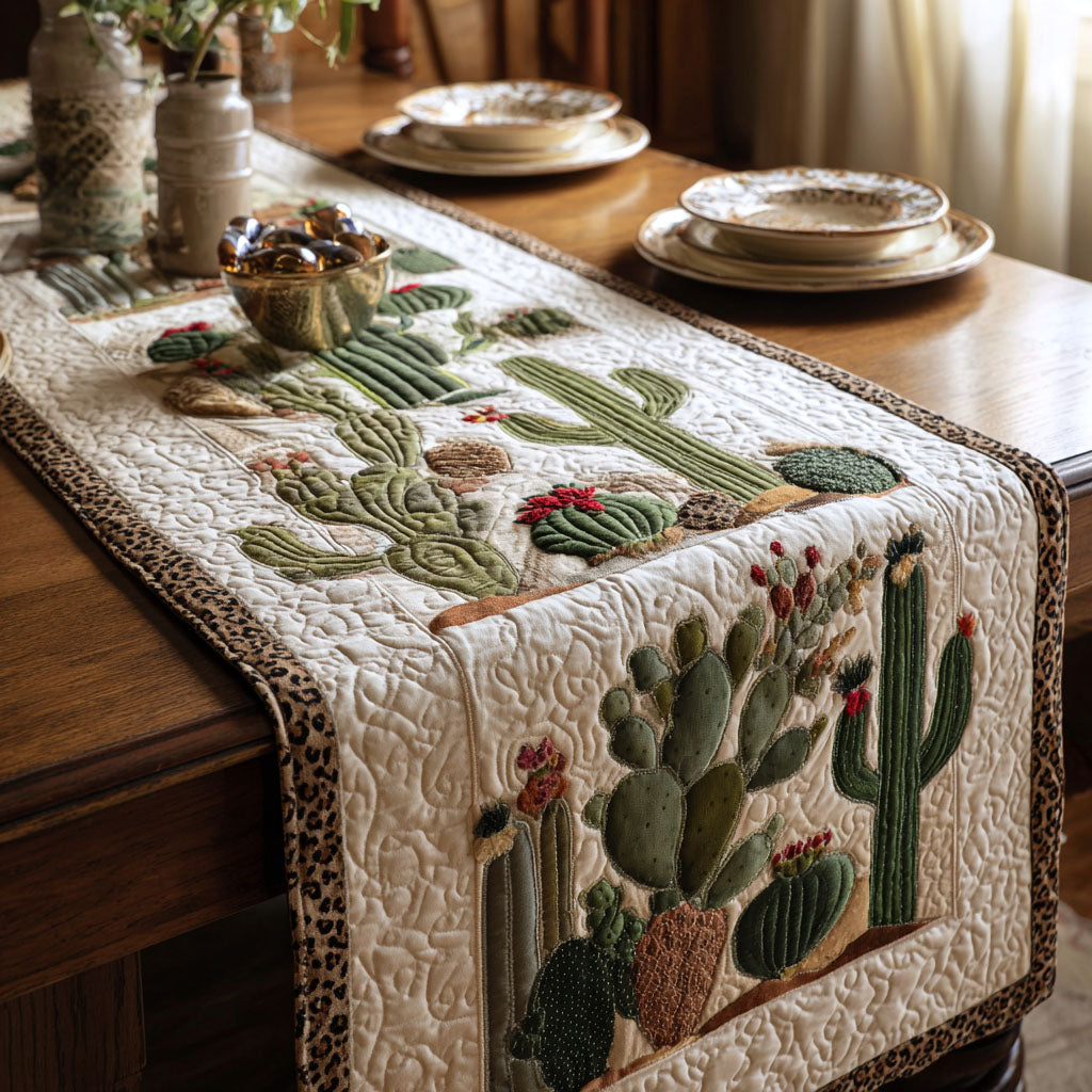 Cactus Horizon Quilted Table Runner NCU0PT8832