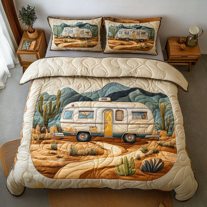 Cactus Retreat 3-Piece Quilted Bedding Set NCU0NT6094