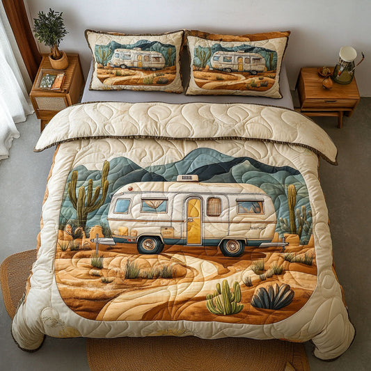 Cactus Retreat 3-Piece Quilted Bedding Set NCU0NT6094