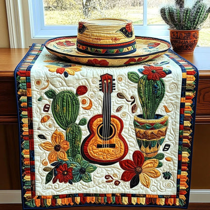 Cactus Serenata Quilted Table Runner NCU0PT3732