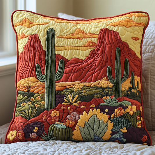 Cactus Trail Quilted Pillow Case NCU0DV4337