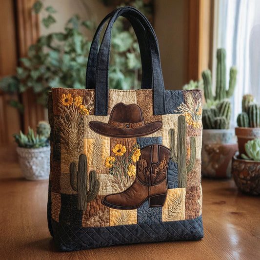 Cactus Trail Quilted Tote Bag NCU0PT8701
