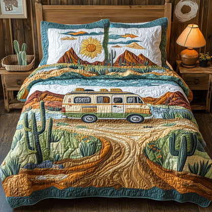 Cactus Trails 3-Piece Quilted Bedding Set NCU0PT6076