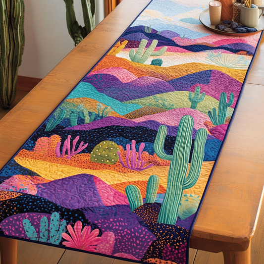 Cactus Whisper Quilted Table Runner NCU0DK4503