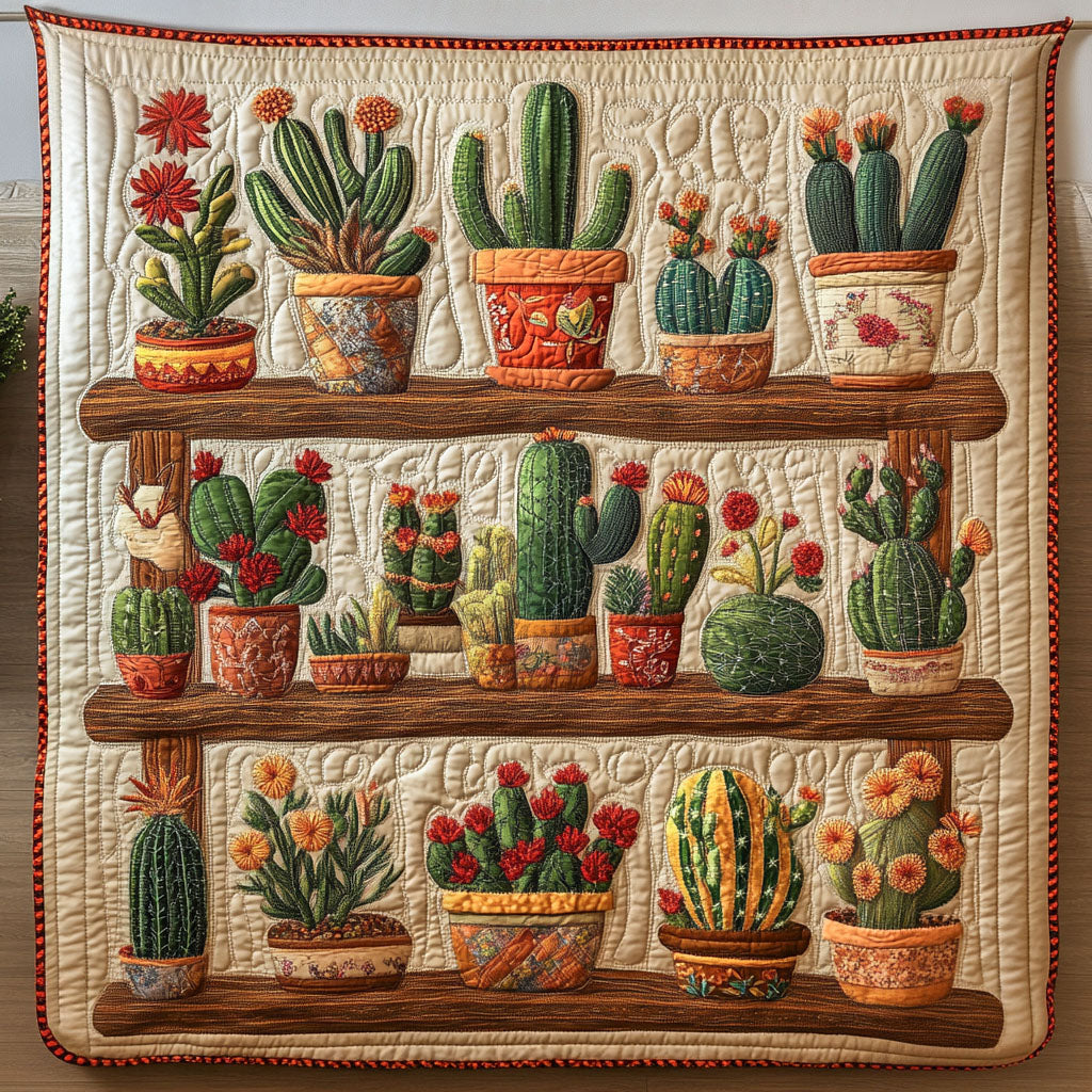 Cactus on Display Quilted Blanket NCU0NT3003