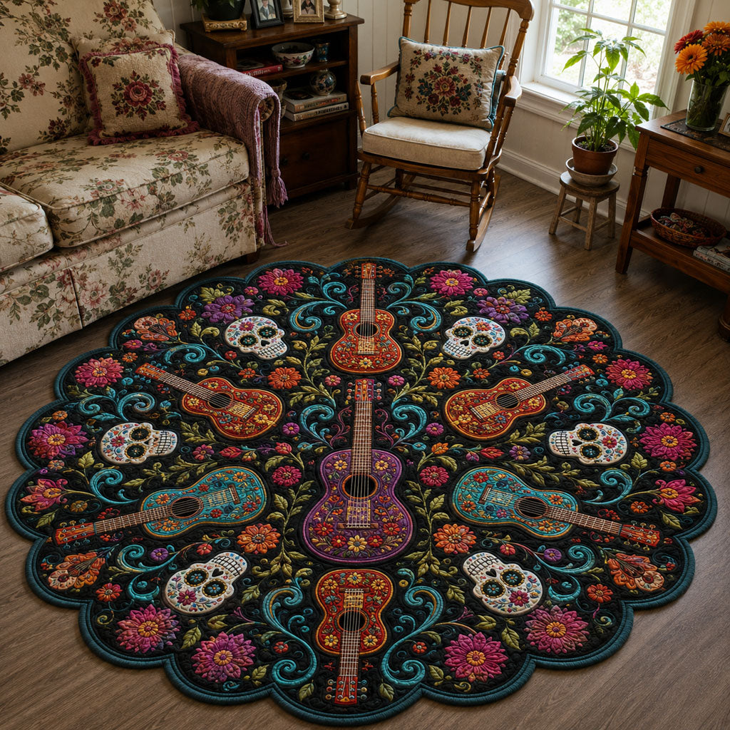 Calavera Serenade Custom Shape Area Rug NCU0PT12032