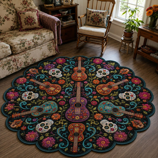 Calavera Serenade Custom Shape Area Rug NCU0PT12032