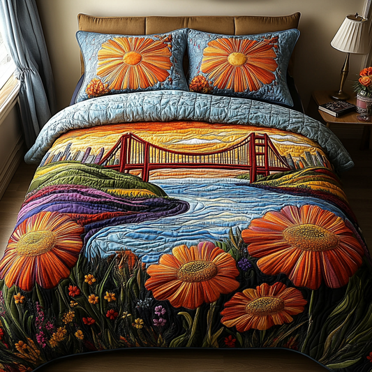 California Dream Quilted Bedding Set NCU0DV5009