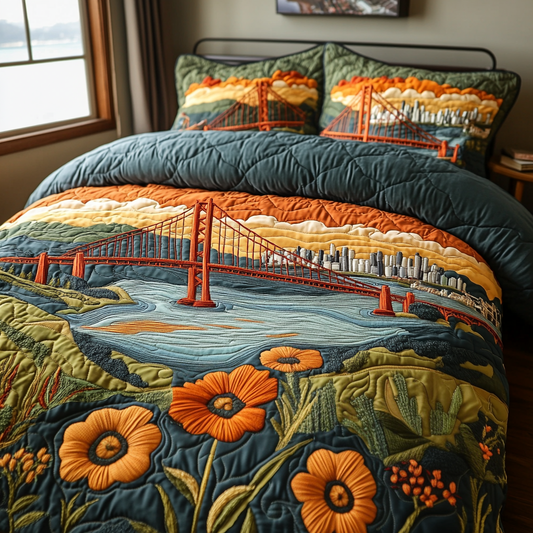 California Sunrise Quilted Bedding Set NCU0DV5015