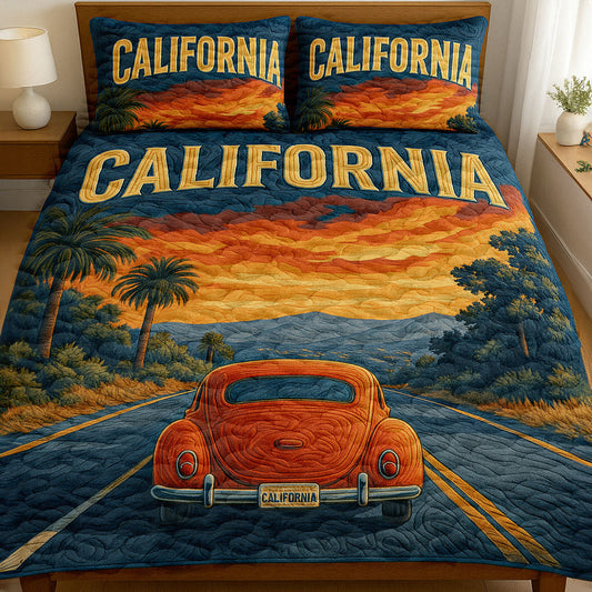 California Dreamin 3-Piece Quilted Bedding Set NCU0NT6104