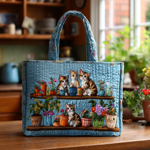 Calm Catwalk Quilted Tote Bag NCU0NT8601