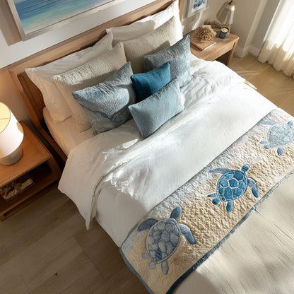 Calm Currents Quilted Bed Runner NCU0PT8009