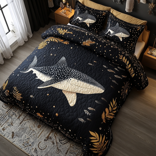 Calm Depths 3-Piece Quilted Bedding Set NCU0DV5680