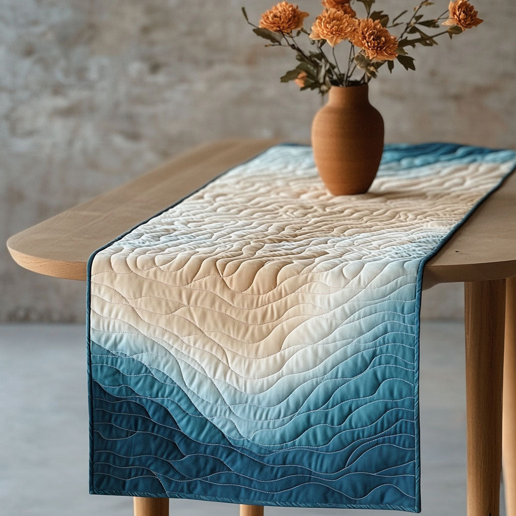 Calm Horizon Quilted Table Runner NCU0NT5127