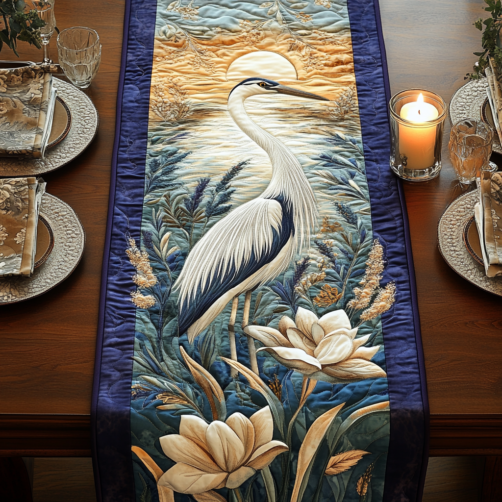 Calm Horizons Quilted Table Runner NCU0VH2490