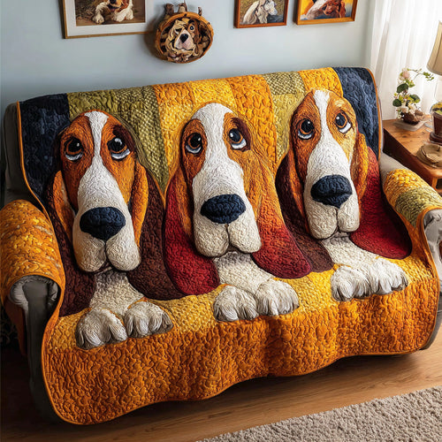 Calm Hound Quilted Sofa Cover NCU0TD2182