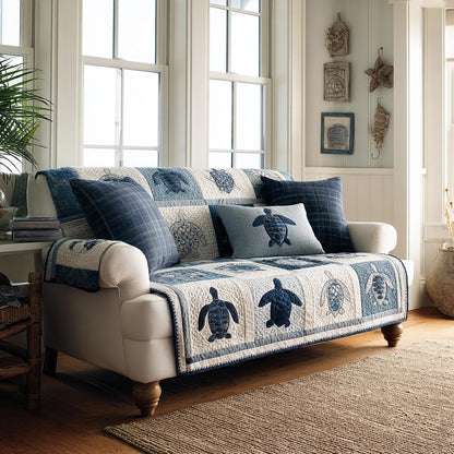 Calm Turtle Quilted Sofa Cover NCU0DV9245