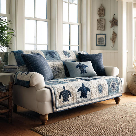 Calm Turtle Quilted Sofa Cover NCU0DV9245
