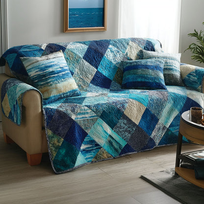 Calm Waters Quilted Sofa Cover NCU0NT12091