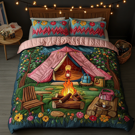 CampDreams 3-Piece Quilted Bedding Set NCU0DK6110