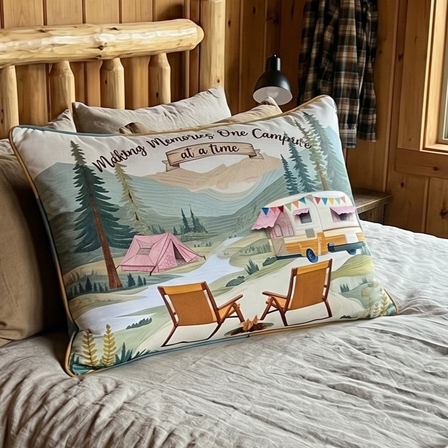 Camp Life Quilted Bedding Pillow Case NCU0DV9678