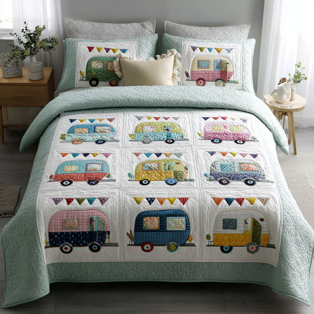 Camp Adventure 3-Piece Quilted Bedding Set NCU0DK12073