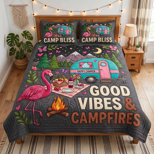 Camp Bliss 3-Piece Quilted Bedding Set NCU0XD2805