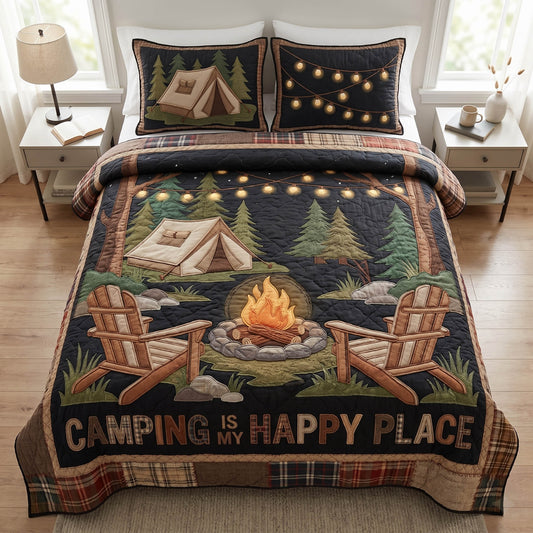 Camp Connection 3-Piece Quilted Bedding Set NCU0TD2723