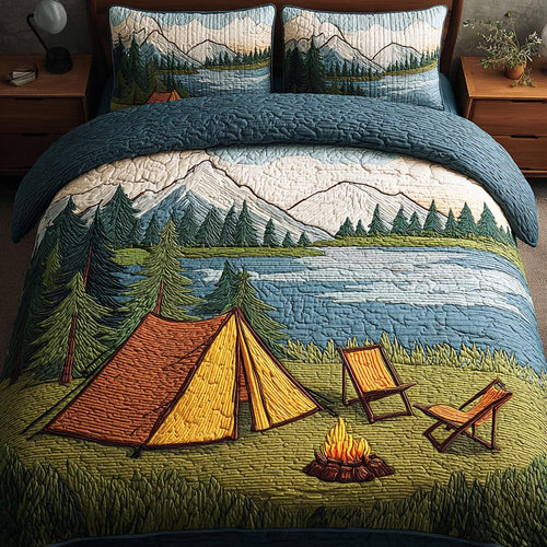 Camp Escape 3-Piece Quilted Bedding Set NCU0DV9680