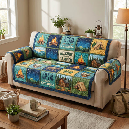 Camping Quilted Sofa Cover NCU0VT383