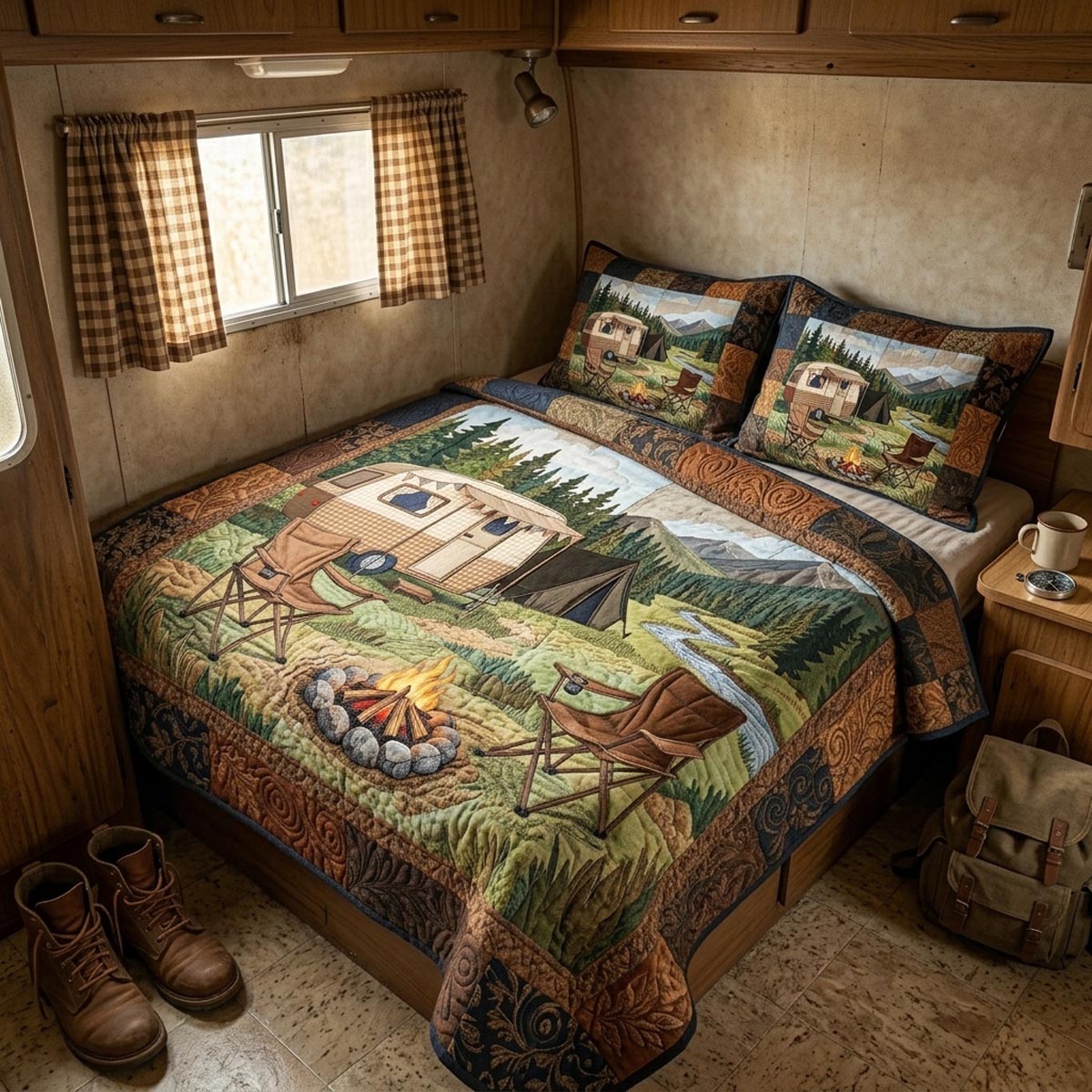 Camp Haven 3-Piece Quilted Bedding Set NCU0DV9705
