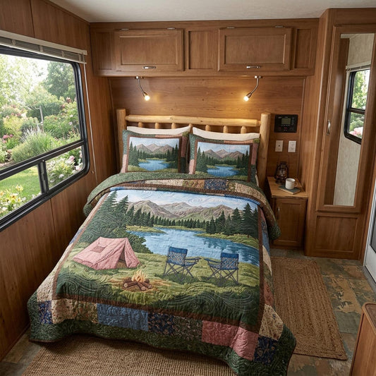 Camp Retreat 3-Piece Quilted Bedding Set NCU0DV9681