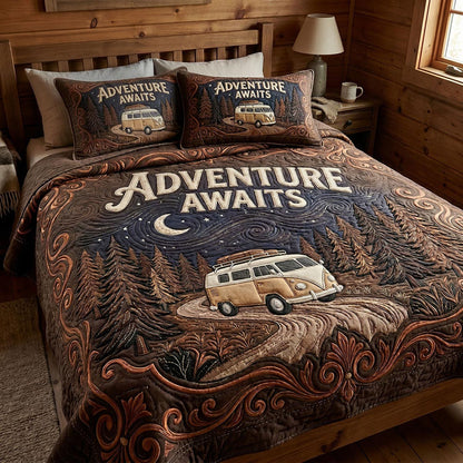 Camp Retreat 3-Piece Quilted Bedding Set NCU0DV9702