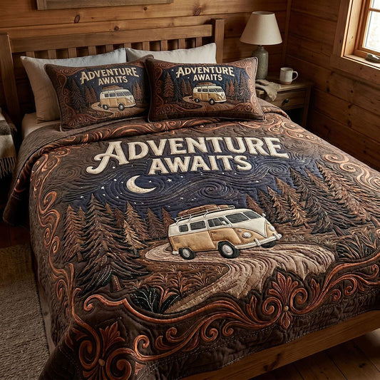 Camp Retreat 3-Piece Quilted Bedding Set NCU0DV9702