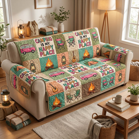 Camp Spirit Quilted Sofa Cover NCU0TD2730