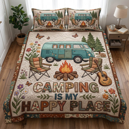 Camp Stories 3-Piece Quilted Bedding Set NCU0TD2720
