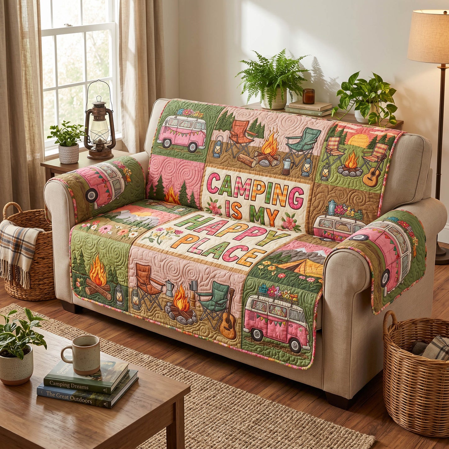 Camp Time Quilted Sofa Cover NCU0TD2728